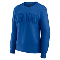 Women's Fanatics  Royal New York Rangers Elements Flow Pullover Sweatshirt