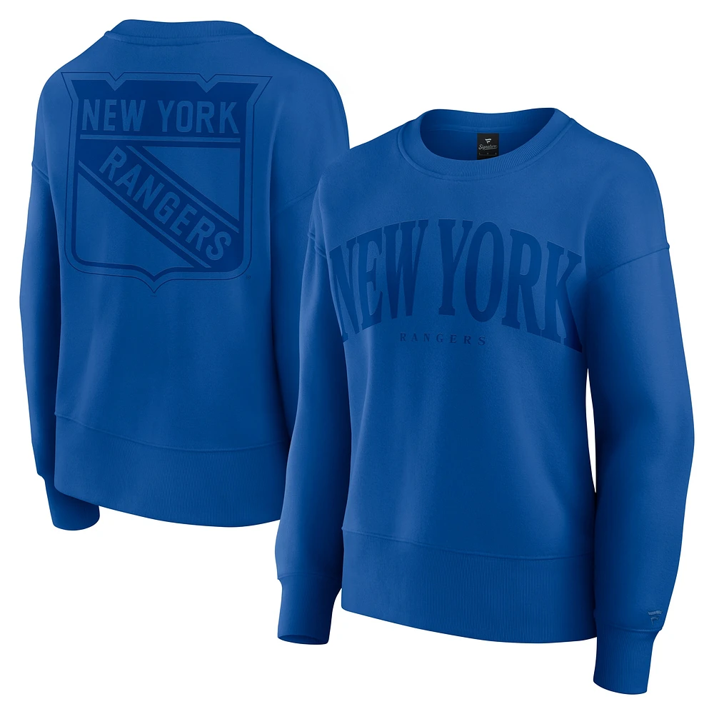 Women's Fanatics  Royal New York Rangers Elements Flow Pullover Sweatshirt