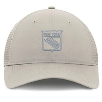 Women's Fanatics Tan New York Rangers Authentic Pro Road Trucker Adjustable Hat