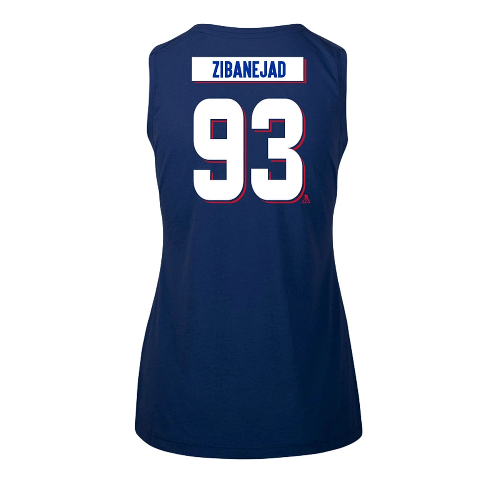 Women's Levelwear Mika Zibanejad Blue New York Rangers Macy Player Name & Number Tank Top