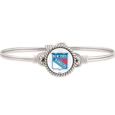 New York Rangers Luca + Danni Women's Silver Bangle Bracelet