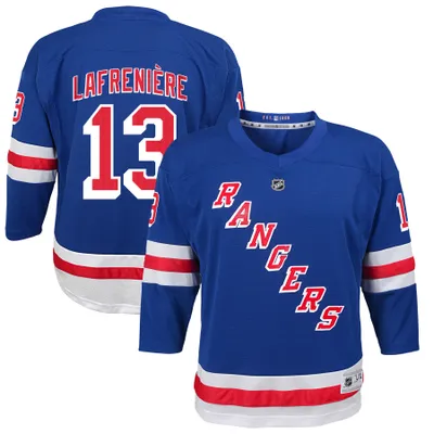 Youth Alexis Lafreniere Blue New York Rangers Home Replica Player Jersey