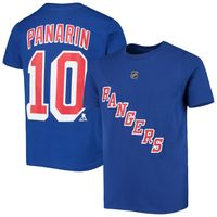 Youth Artemi Panarin Blue New York Rangers Player Name & Number T-Shirt