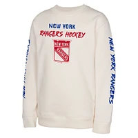 Youth Cream New York Rangers Star Power Pullover Sweatshirt