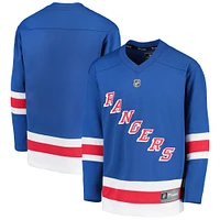 Youth Fanatics Royal New York Rangers Home Replica Blank Jersey