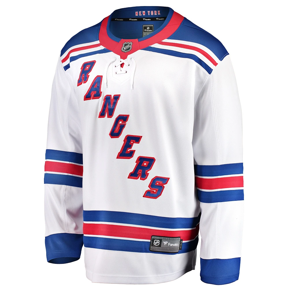 Youth Fanatics White New York Rangers Away Breakaway Jersey