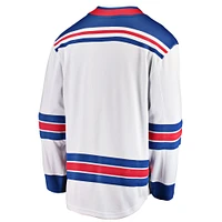 Youth Fanatics White New York Rangers Away Breakaway Jersey