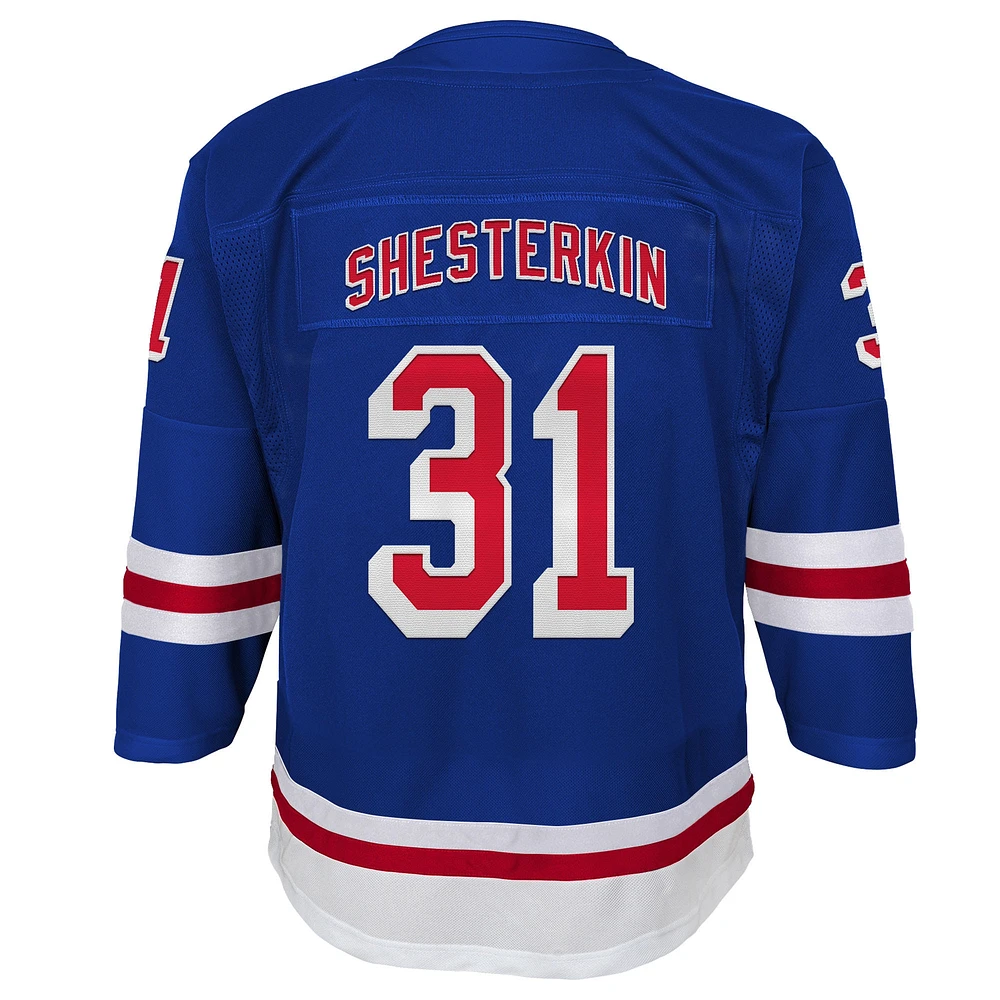 Youth Igor Shesterkin Blue New York Rangers Home Premier Player Jersey