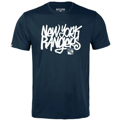 New York Rangers Levelwear Youth Little Richmond Graffiti T-Shirt - Navy