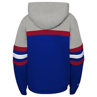 Sweat à capuche bleu Mitchell & Ness pour entraîneur-chef des Rangers de New York jeunes