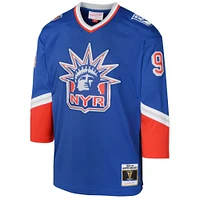 Youth Mitchell & Ness Wayne Gretzky New York Rangers 1996/97  Blue Line Player Jersey