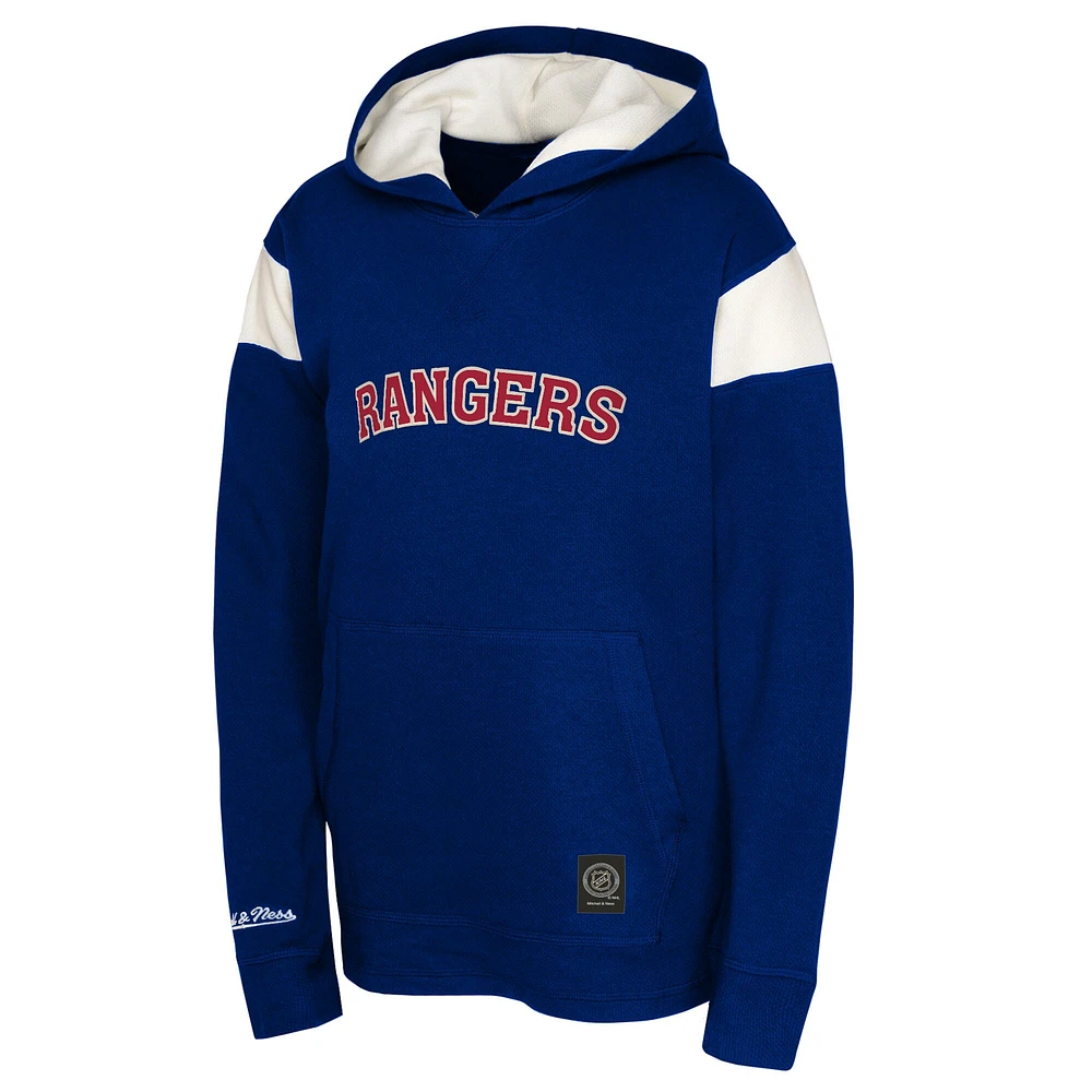 Sweat à capuche léger et thermique pour jeunes New York Rangers de la marine