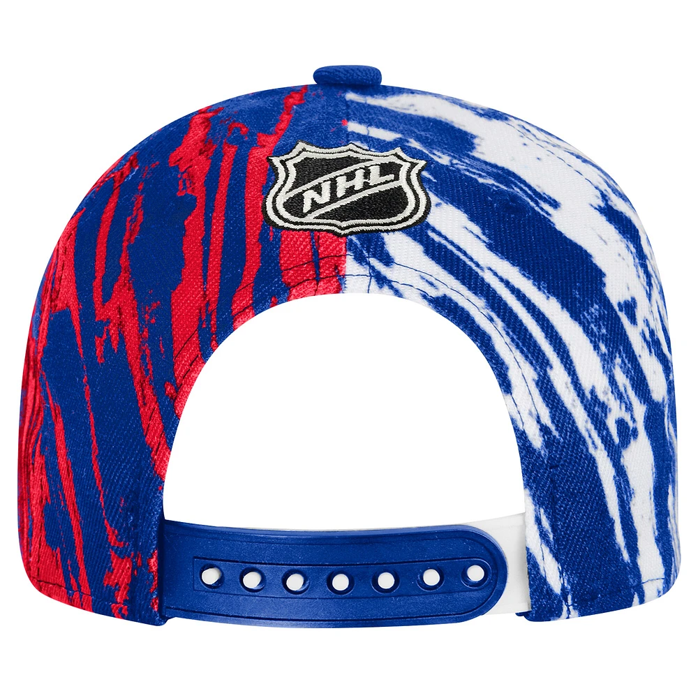 Casquette à visière plate Snapback Propel pour jeunes Royal New York Rangers