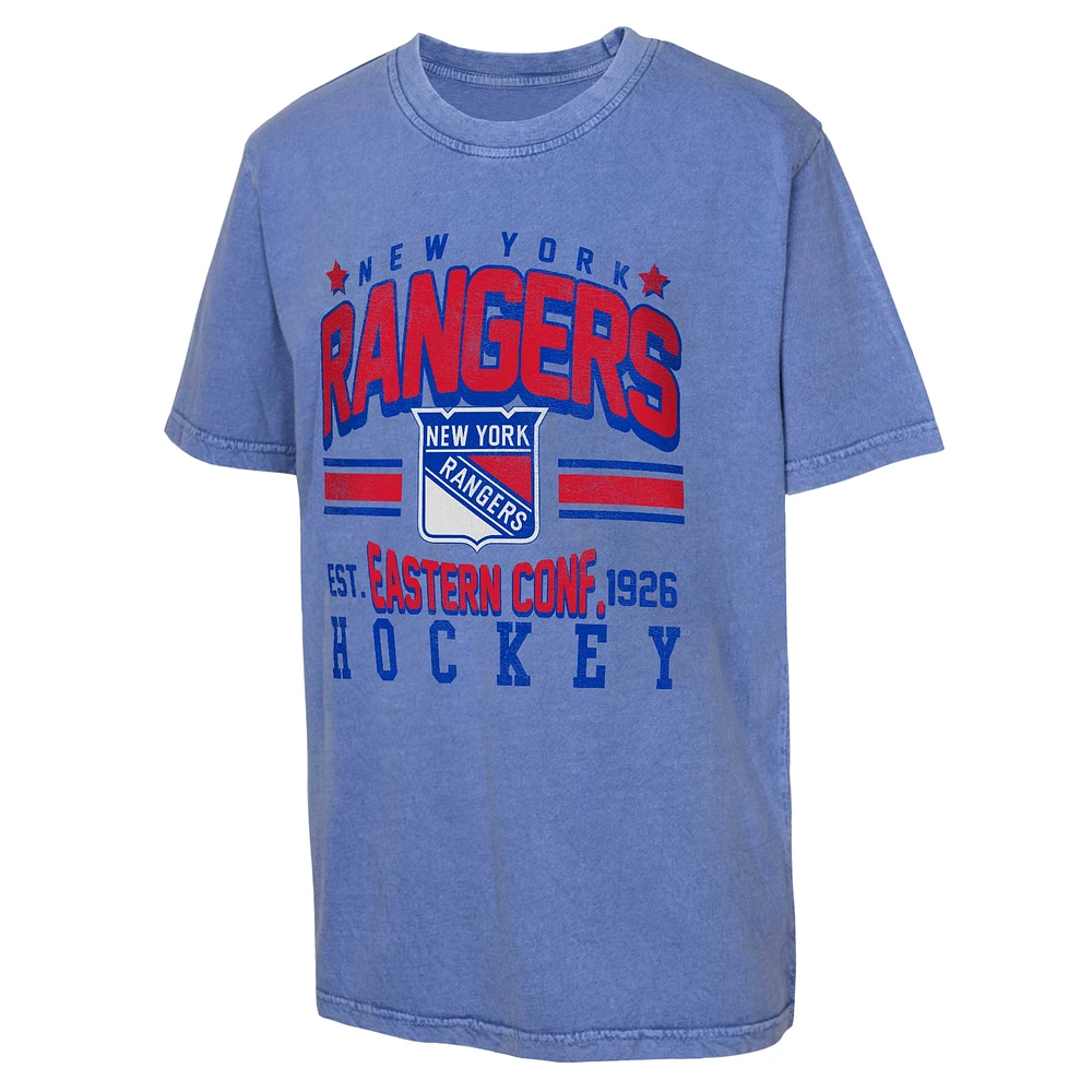 Youth Royal New York Rangers Sure Short T-Shirt