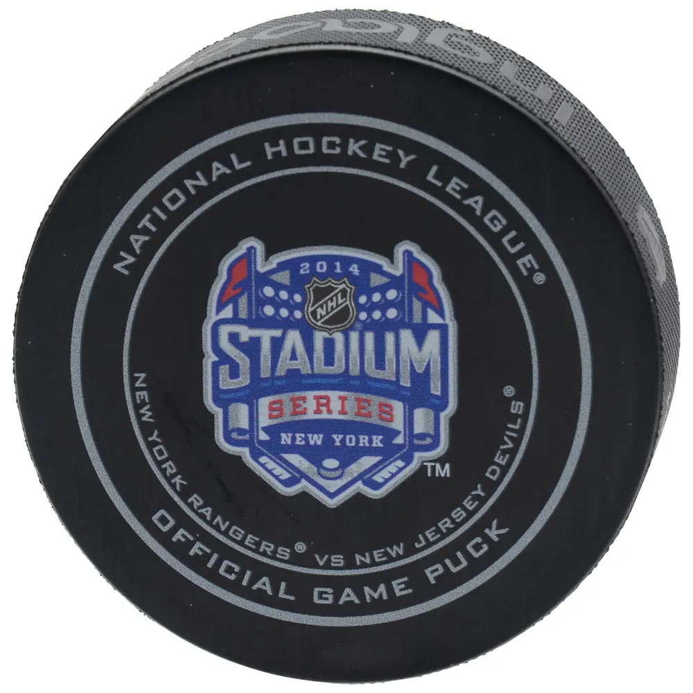 Lids New York Rangers vs. New Jersey Devils Fanatics Authentic Unsigned 2014  NHL Stadium Series Official Game Puck