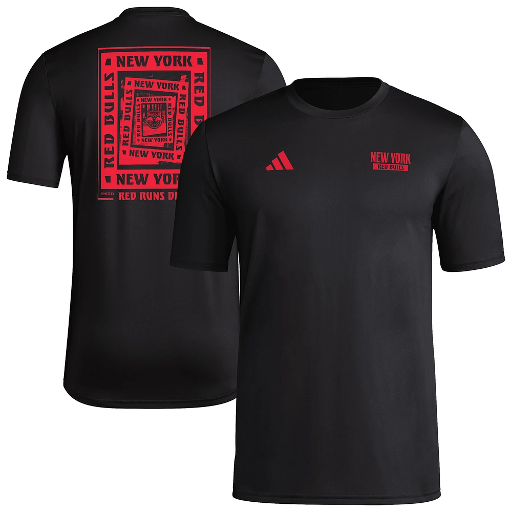 Men's adidas Black New York Red Bulls Local Wrap T-Shirt