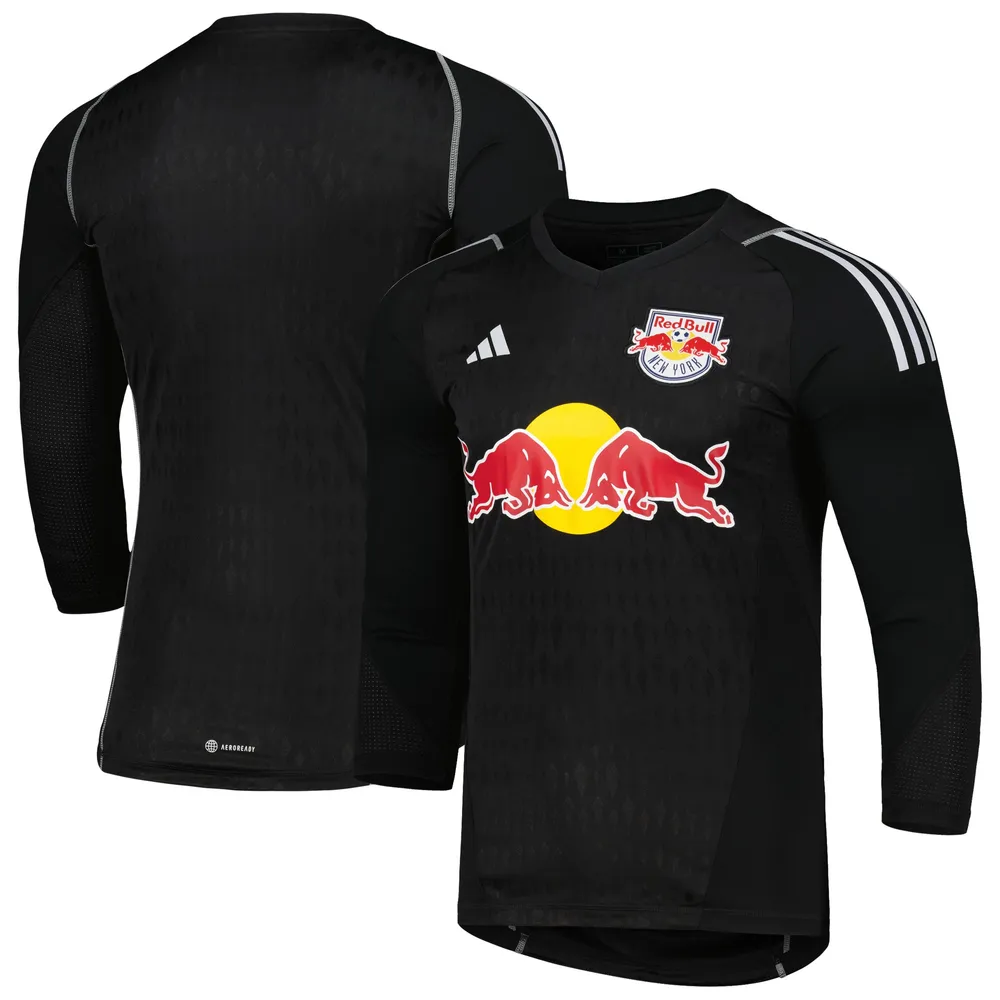 Men's adidas Black New York Red Bulls 2023 Goalkeeper Long Sleeve Replica Jersey