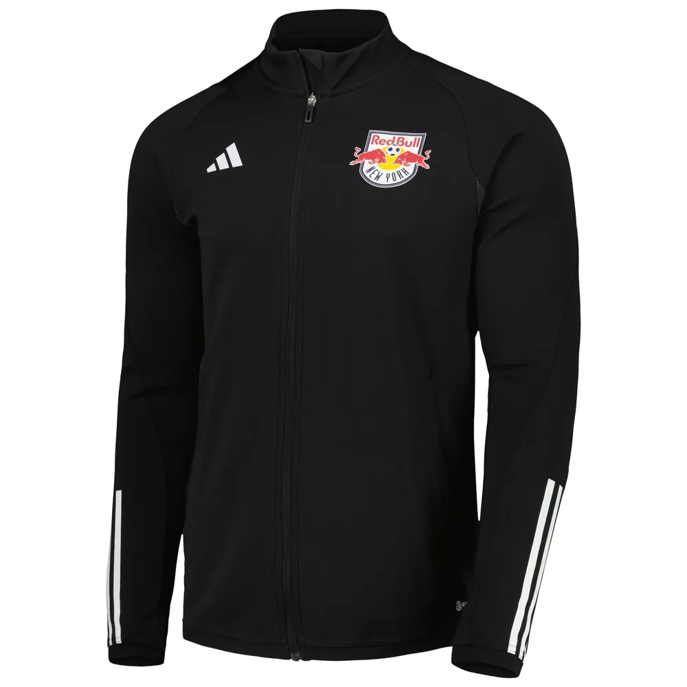 Men's adidas Black New York Red Bulls 2023 On-Field AEROREADY Full-Zip Training Top