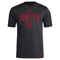 Men's adidas Black New York Red Bulls 2024 Jersey Hook AEROREADY T-Shirt