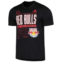 T-shirt adidas Performance DNA des Red Bulls Club de New York pour hommes, noir