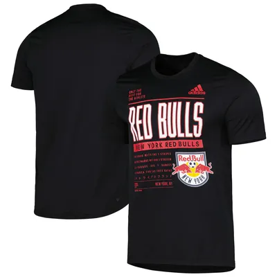 T-shirt adidas Performance DNA des Red Bulls Club de New York pour hommes, noir