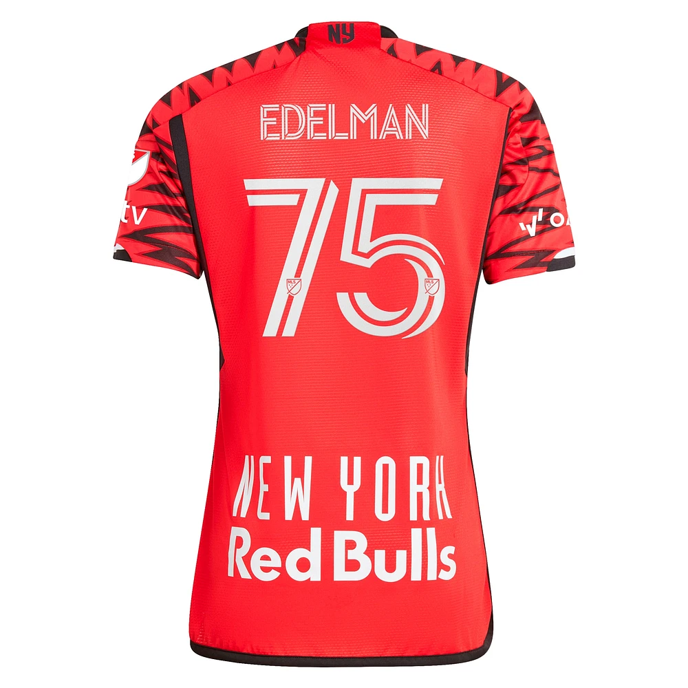 Maillot de joueur authentique adidas Daniel Edelman rouge New York Red Bulls 2024 Legacy pour homme