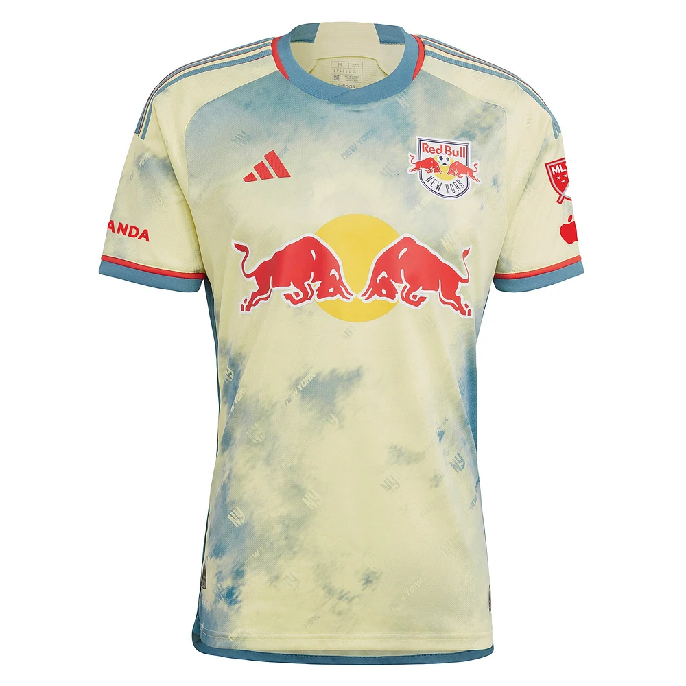 Men's adidas Daniel Edelman Yellow New York Red Bulls 2023 Patrick Kit Authentic Jersey