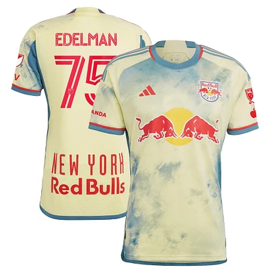 Men's adidas Daniel Edelman Yellow New York Red Bulls 2023 Patrick Kit Authentic Jersey