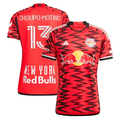 Men's adidas Eric Maxim Choupo-Moting Red New York Bulls 2024 Legacy Authentic Player Jersey