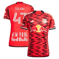 Maillot de joueur authentique John Tolkin New York Red Bulls 2024 Legacy adidas rouge pour homme