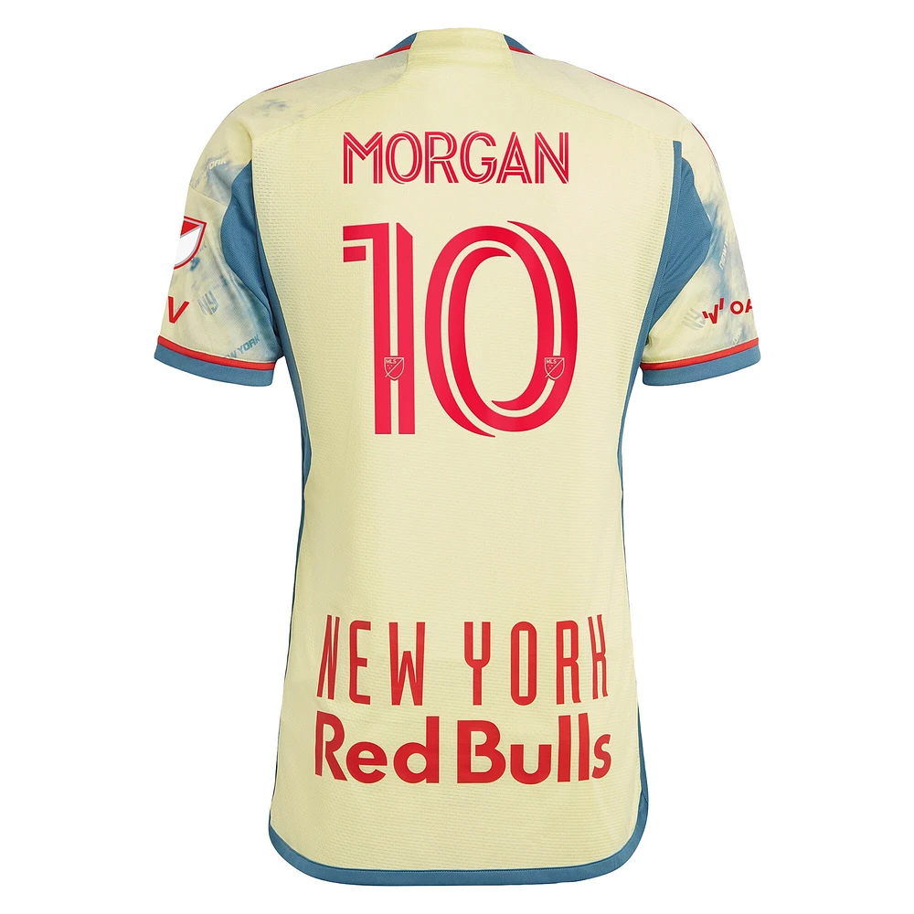 Adidas Lewis Morgan Jaune New York Red Bulls 2023 Daniel Patrick Kit Authentique Maillot Homme