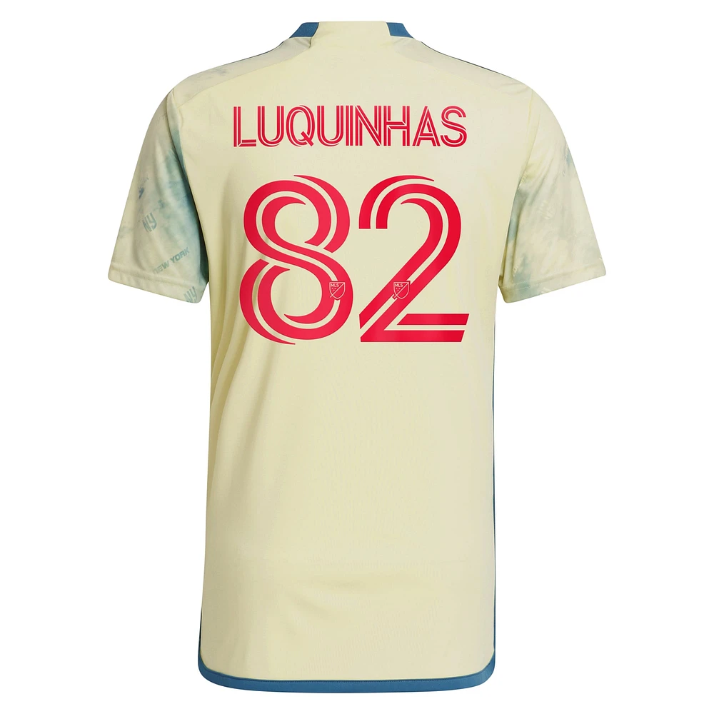 Réplique du kit Daniel Patrick des New York Red Bulls 2023 adidas Luquinhas pour homme