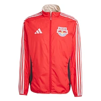 Men's adidas Red/White New York Red Bulls 2025 Anthem Reversible Full-Zip Jacket