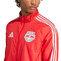 Men's adidas Red/White New York Red Bulls 2025 Anthem Reversible Full-Zip Jacket