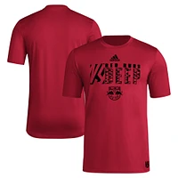 Men's adidas Red New York Bulls 2024 Jersey Hook AEROREADY T-Shirt