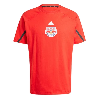 T-shirt adidas rouge New York Red Bulls 2024 Travel Raglan pour homme