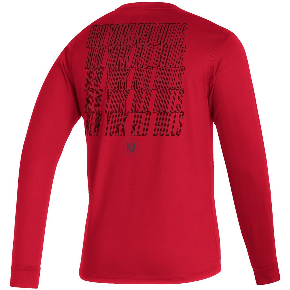 Men's adidas Red New York Bulls Club Long Sleeve T-Shirt