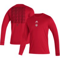 Men's adidas Red New York Bulls Club Long Sleeve T-Shirt