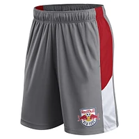 Short d'équipe New York Red Bulls Fanatics Branded gris pour homme