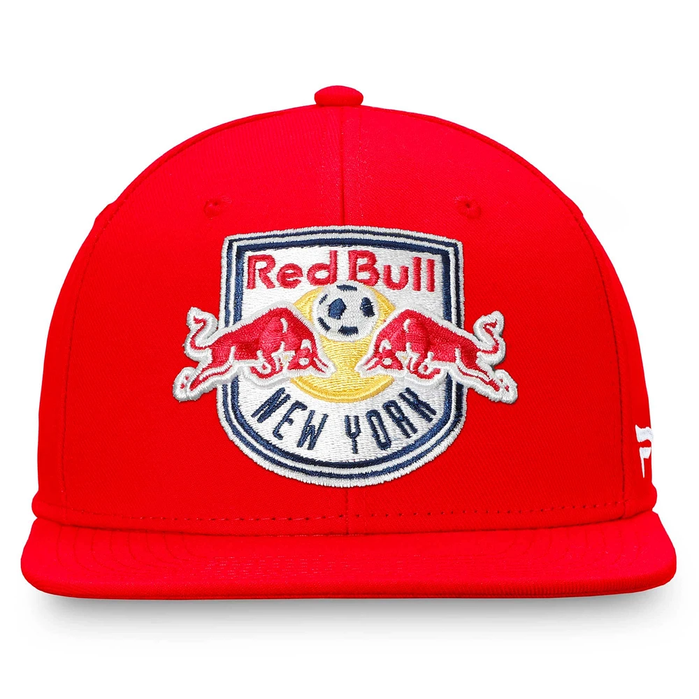 Casquette Snapback avec emblème rouge New York Red Bulls Fanatics pour hommes