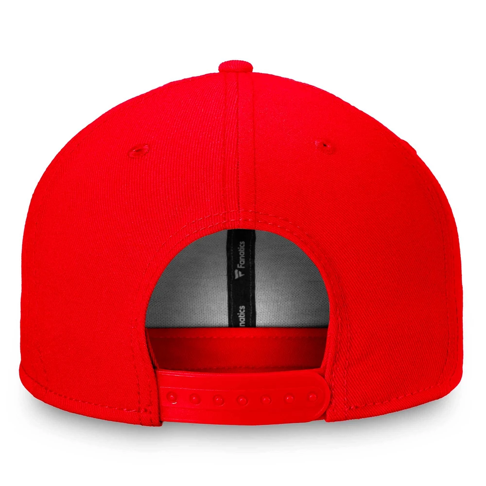 Casquette Snapback avec emblème rouge New York Red Bulls Fanatics pour hommes