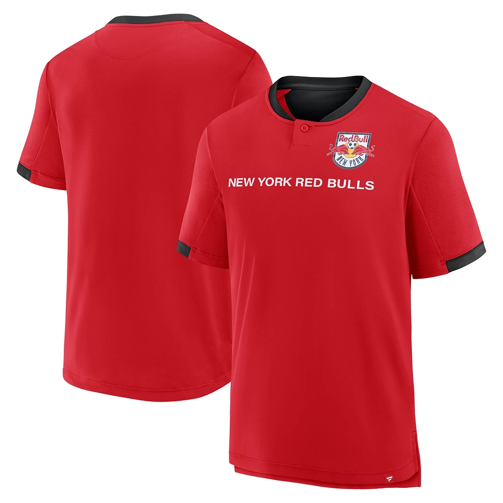 T-shirt Fanatics Red New York Bulls pour homme avec le logo Striker