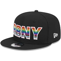 Casquette New Era New York Red Bulls Pride 9FIFTY Snapback noire pour homme