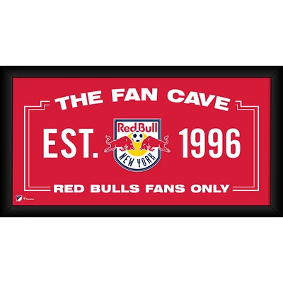 New York Red Bulls Framed 10" x 20" Fan Cave Collage