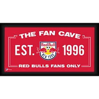 New York Red Bulls Framed 10" x 20" Fan Cave Collage
