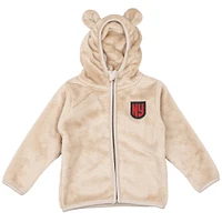 Toddler Sport Design Sweden  Khaki New York Red Bulls Tie-Breaker Teddy Full-Zip Hoodie