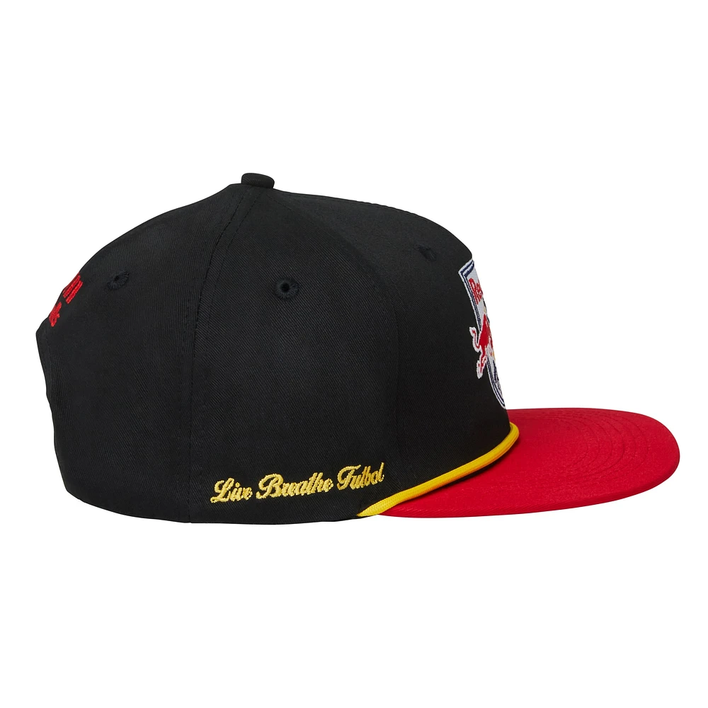 Unisex Live Breathe Futbol Black New York Red Bulls Snapback Hat