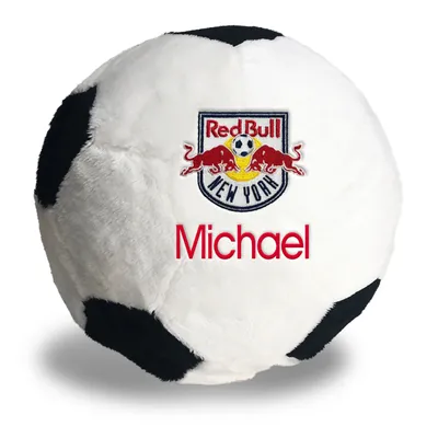 New York Red Bulls 9" Personalized Plush Soccer Ball - White