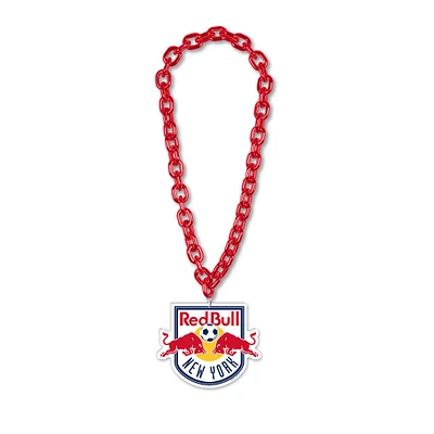 Collier WinCraft avec logo des New York Red Bulls à grande chaîne