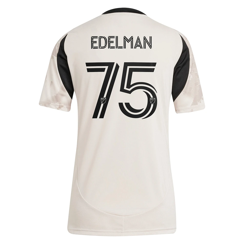 Women's adidas Daniel Edelman Tan New York Red Bulls 2025 Stone Kit Replica Player Jersey